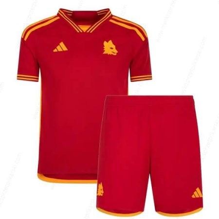 Koszulka AS Roma Główna Zestaw piłkarski dla dzieci 23/24 – Koszulki Piłkarskie