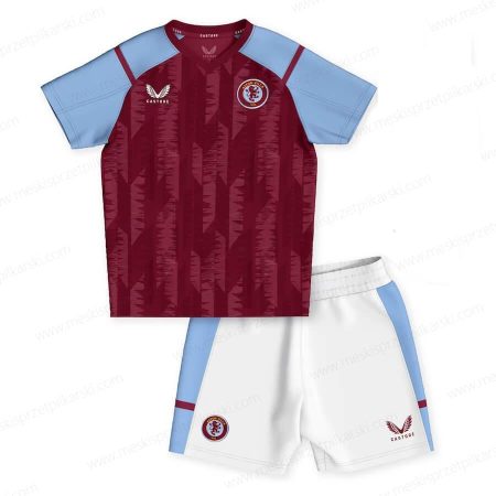 Koszulka Aston Villa Główna Zestaw piłkarski dla dzieci 23/24 – Koszulki Piłkarskie