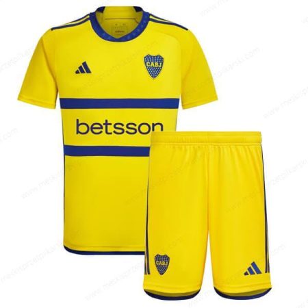 Koszulka Boca Juniors Koszulka Wyjazdowa Zestaw piłkarski dla dzieci 23/24 – Koszulki Piłkarskie
