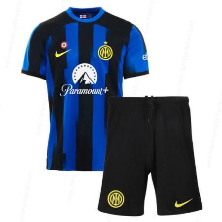 Koszulka Inter Milan Główna Zestaw piłkarski dla dzieci 23/24 – Koszulki Piłkarskie