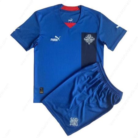 Koszulka Islandia Główna Zestaw piłkarski dla dzieci 2022 – Koszulki Piłkarskie