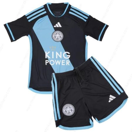 Koszulka Leicester City Koszulka Wyjazdowa Zestaw piłkarski dla dzieci 23/24 – Koszulki Piłkarskie