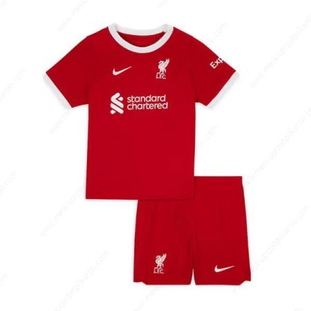 Koszulka Liverpool Główna Zestaw piłkarski dla dzieci 23/24 – Koszulki Piłkarskie