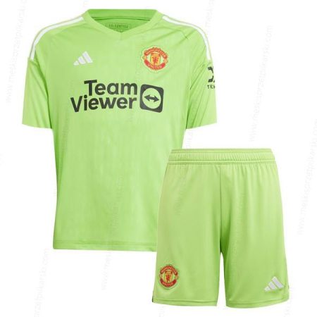 Koszulka Manchester United Główna Goalkeeper Zestaw piłkarski dla dzieci 23/24 – Koszulki Piłkarskie