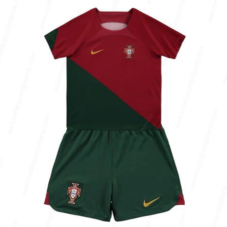 Koszulka Portugalia Główna Zestaw piłkarski dla dzieci 2022 – Koszulki Piłkarskie