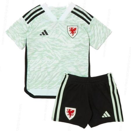 Koszulka Walia Koszulka Wyjazdowa Zestaw piłkarski dla dzieci 2023 – Koszulki Piłkarskie