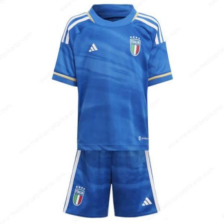 Koszulka Włochy Główna Zestaw piłkarski dla dzieci 2023 – Koszulki Piłkarskie