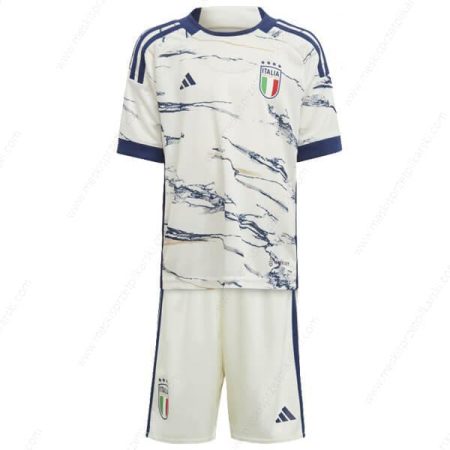 Koszulka Włochy Koszulka Wyjazdowa Zestaw piłkarski dla dzieci 2023 – Koszulki Piłkarskie