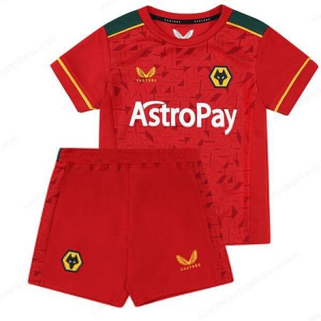 Koszulka Wolverhampton Wanderers Koszulka Wyjazdowa Zestaw piłkarski dla dzieci 23/24 – Koszulki Piłkarskie